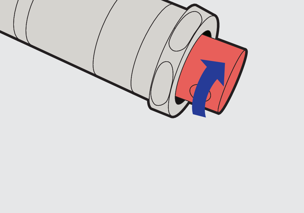 拧下底部螺栓，以释放螺钉以进行扭矩调节。