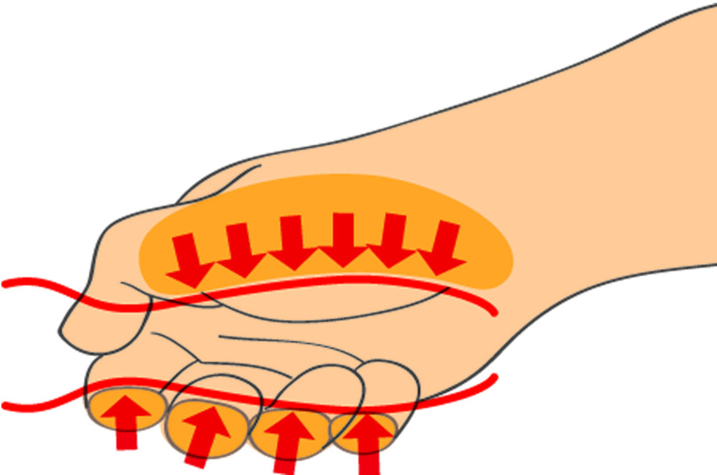 符合人体工程学的手柄设计，用于保护手。